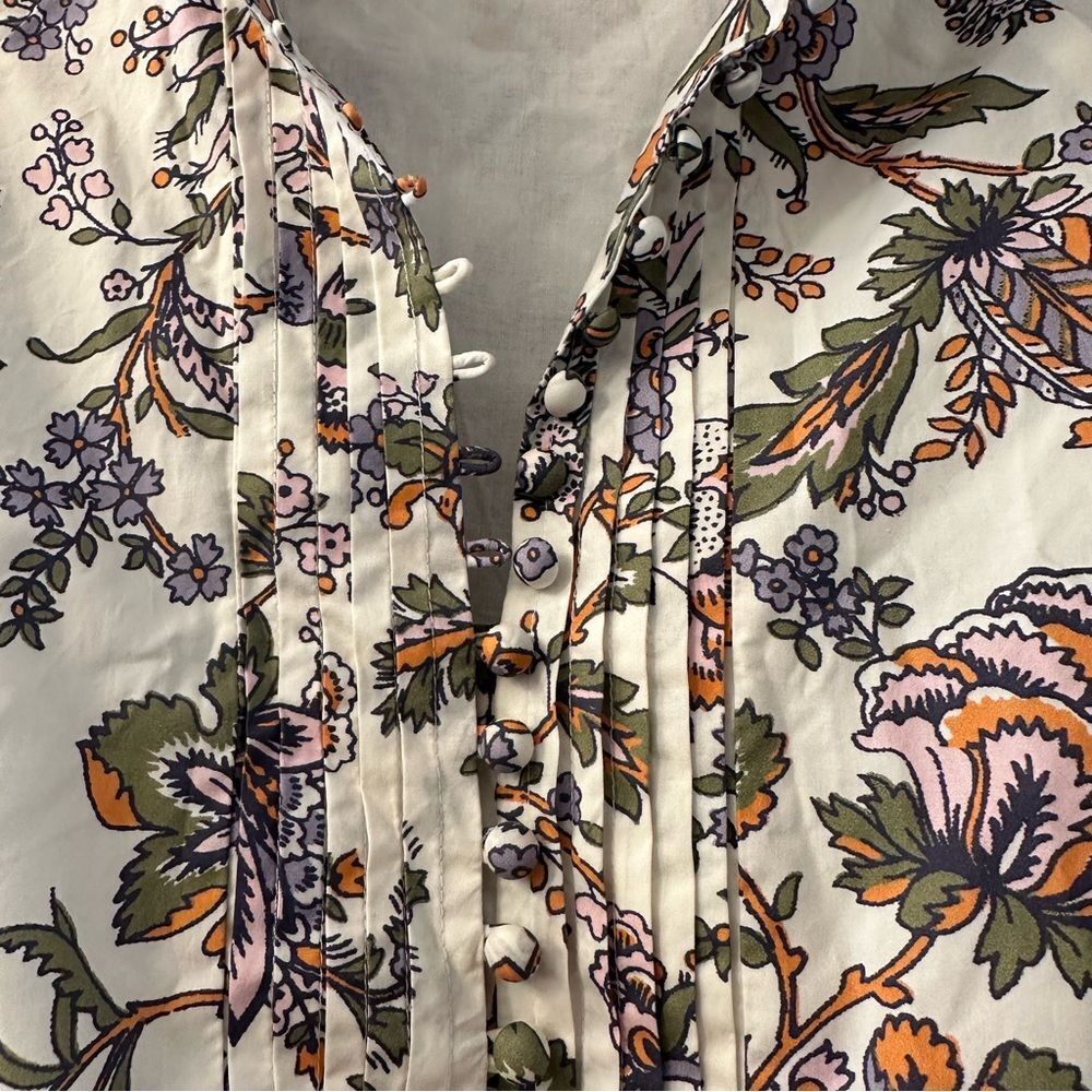 Hermoza Louisa Tunic Short Sleeve Floral Dress Size Large - Picture 5 of 14